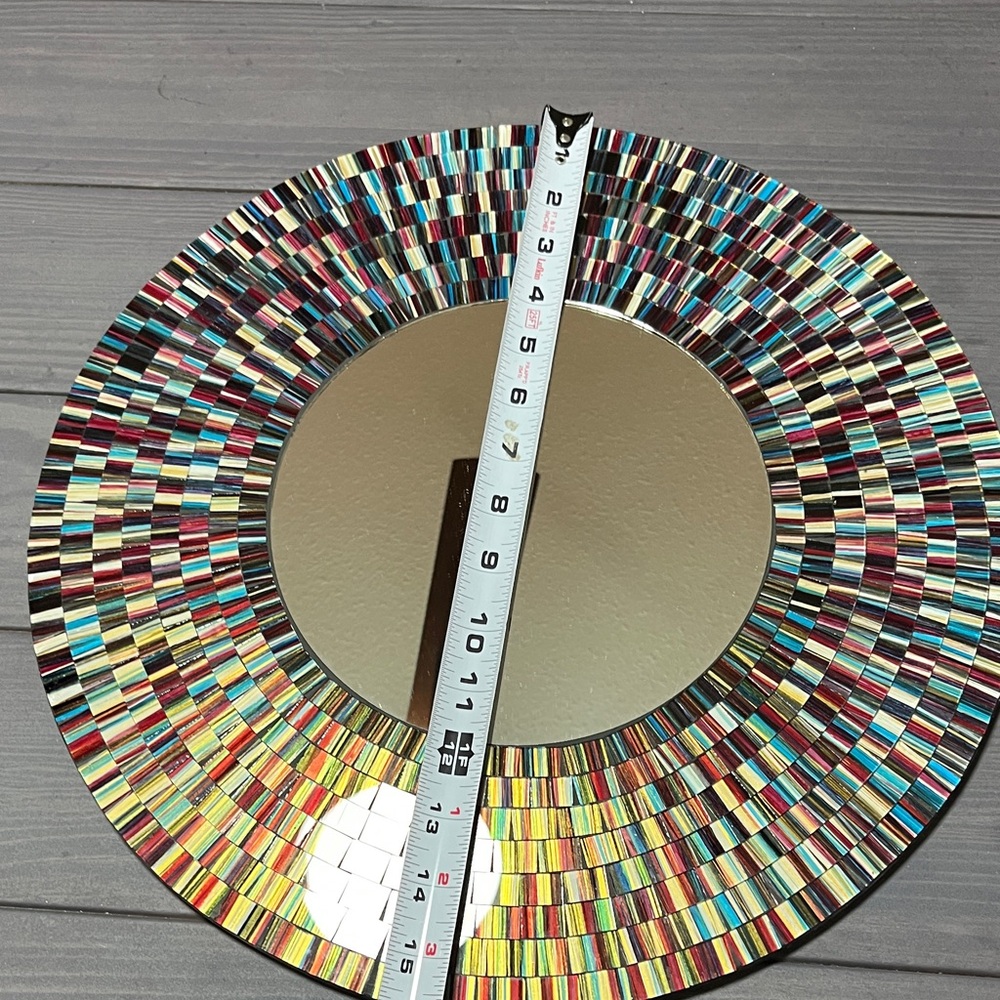 Multicolor Mosaic Wall Mirror - Picture 8 of 8